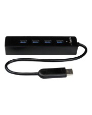 StarTech.com 4 Port USB 3.0 SuperSpeed Hub Schwarz 4 x Desktop (ST4300PBU3)
