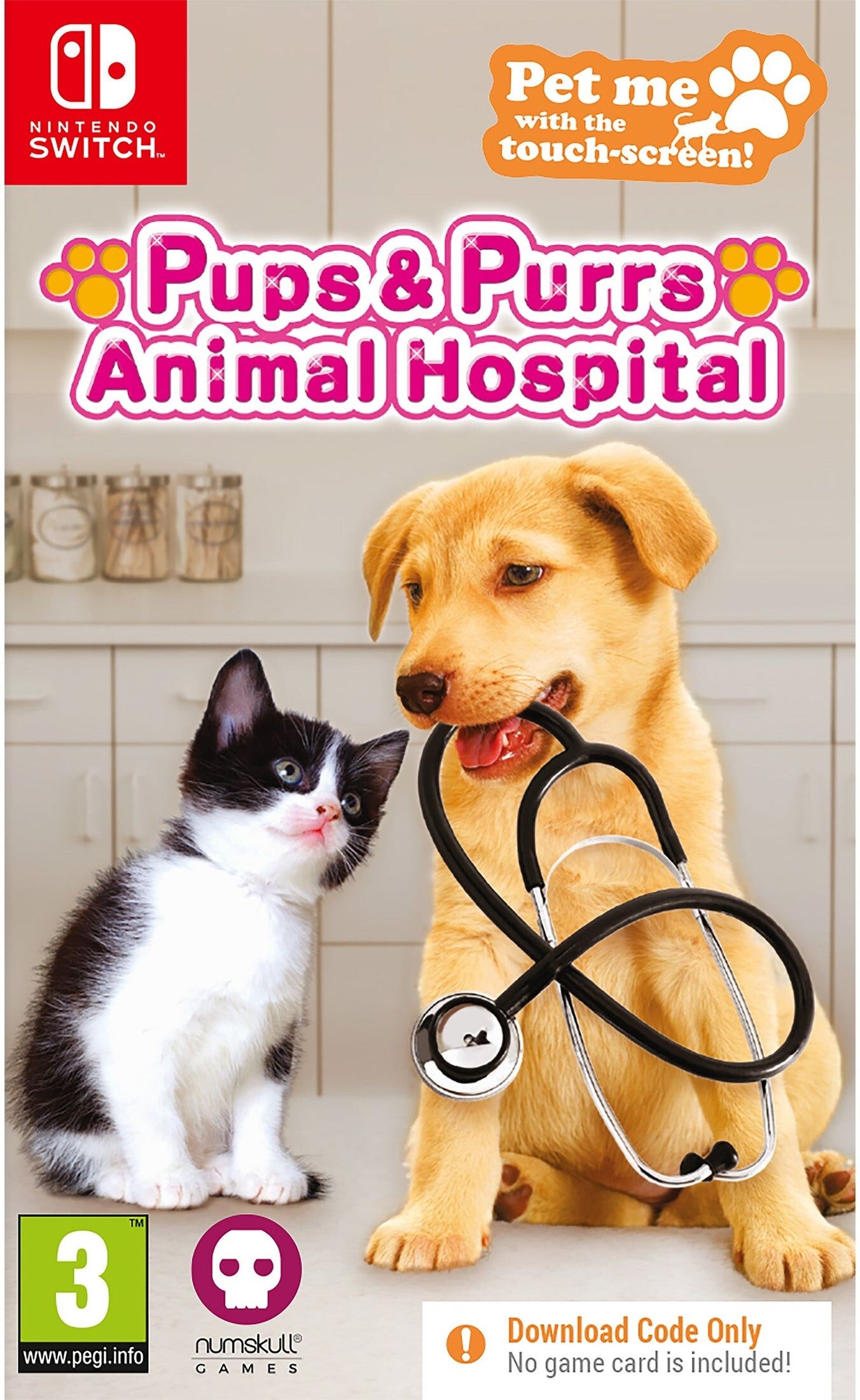 Numskull Games Pups ; Purrs Animal Hospital for Nintendo Switch - 18 Breeds, 20 Mini-Games, PEGI 3