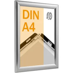 Klapprahmen A4, selbstklebend edelstahl | Gehrung, Aluminium