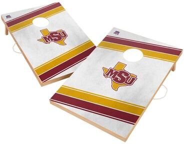 Skip's Garage Midwestern State Mustangs Regulation 2x4 Cornhole Set