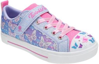 Skechers TT: Twinkle Sparks-Ombre Flutter 314813L (Girls' Toddler-Youth) Athletic in Lavender, Size 3 Youth M, Synthetic