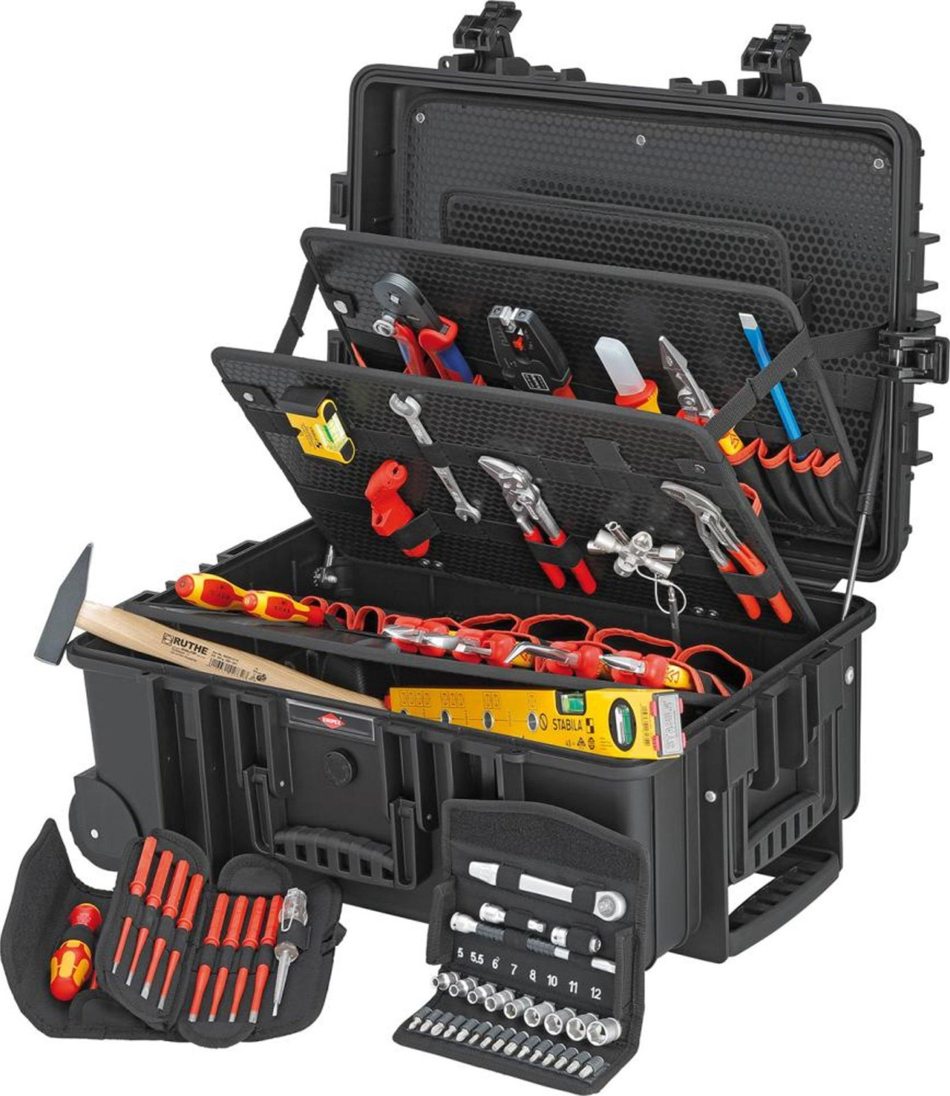 Knipex Robust 45 Move gereedschapskoffer voor elektriciens
