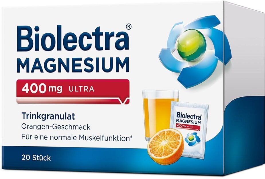 Biolectra Magnesium 400 mg Ultra Trinkgranulat Orange