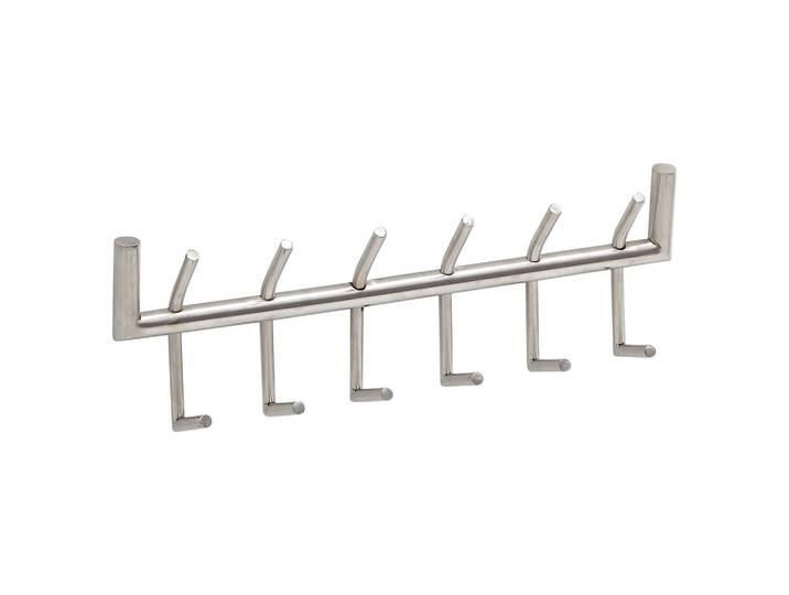 Mid.you Wandgarderobe, Silberfarben, Metall, 60x19x10 cm, Garderobe, Garderobenpaneele, Wandgarderobe