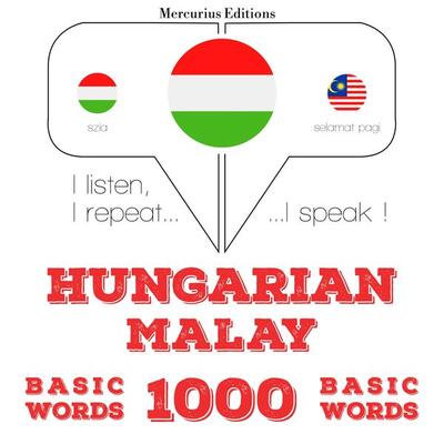 Magyar - maláj: 1000 alapszó - JM Gardner, Audio, 9782821149496