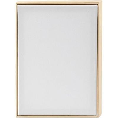 Creativ Company Gespannte Leinwand mit Rahmen, A4, Größe 21x29,7 cm, 280 g, Weiß, 1 Stk