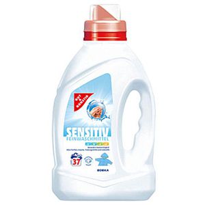 Gut&Günstig Waschmittel Feinwaschmittel Sensitiv, flüssig, 1,5 Liter, Waschladungen 37