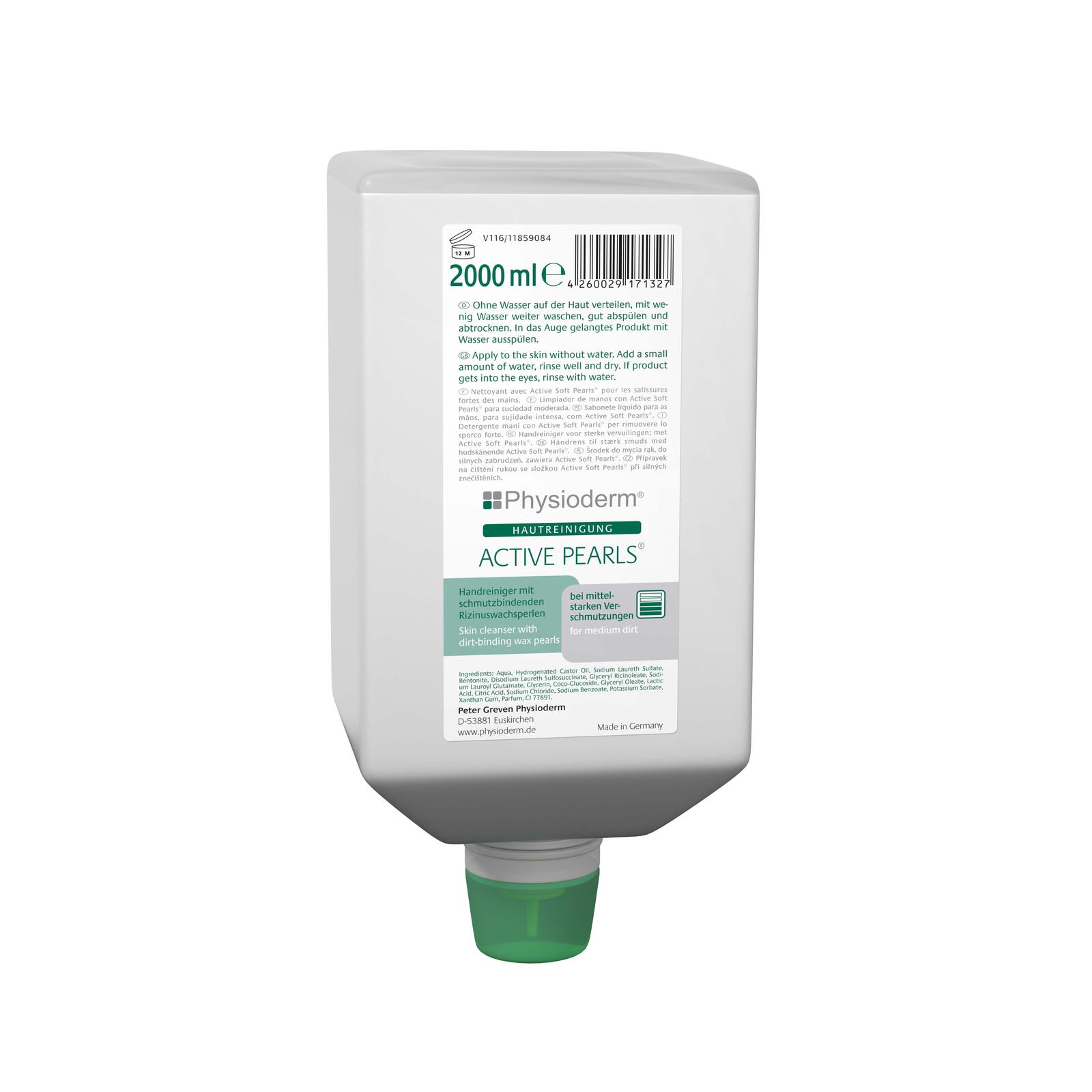Physioderm® ACTIVE PEARLS® Handreiniger 2,0 l 13589010