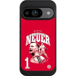 Nivocase Hülle für Google Pixel 9 Handyhülle NIVOcore Case Schwarz FC Bayern München FCB Manuel Neuer (Google Pixel 9), Smartphone Hülle, Schwarz