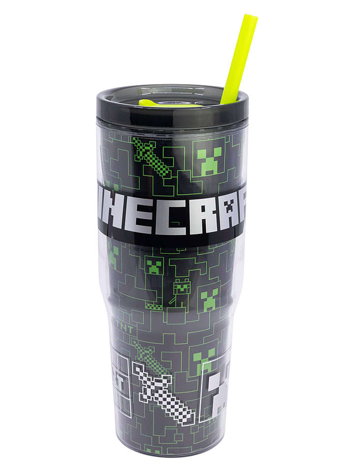 Stor Thermobecher "Minecraft" in Schwarz - 860 ml - onesize