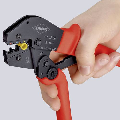 Knipex 97 52 08 Crimpzange Aderendhülsen 0.25 bis 6 mm²