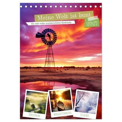 Meine Welt ist bunt (Tischkalender 2027 DIN A5 hoch), CALVENDO Monatskalender