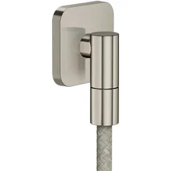 hansgrohe AXOR Wall outlet Fine Wandanschluss softsquare, 36739800, Farbe: Stainless Steel Optic