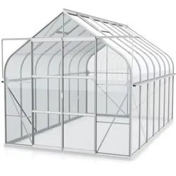 Vitavia Gewächshaus "Dione 11500" inkl. Stahlfundamentrahmen,aluminium eloxiert,11,5 m2