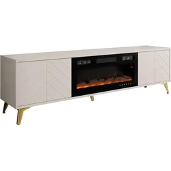 TV-LOWBOARD Xylx 2D EF mit Elektrische Kamin