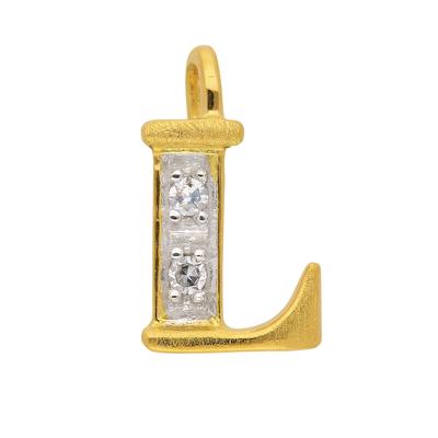 Buchstabenanhänger ADELIA´S "585 Gold Buchstabenanhänger", gold, Schmuckanhänger, Herren, 0,02 VVS = sehr sehr kleine Einschlüsse mit Diamant, Gold, mit Diamant Goldschmuck für Damen & Herren