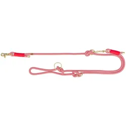 Trixie Soft Rope Hondenriem Verstelbaar Rood / Creme (L, M, Hund, Spazieren), Halsband + Leine