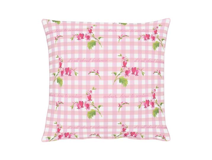 Housse de coussin Happy Easter III Rose foncé/Rose foncé 49 x 49cm Coton