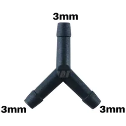 WamSter® Y Schlauchverbinder Pipe Connector 3mm Durchmesser