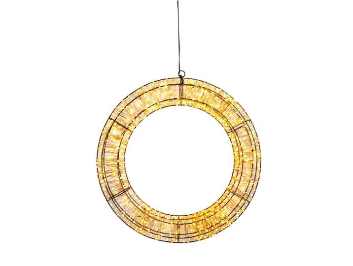 Leuchtkranz AURORA 30cm kupferfarben