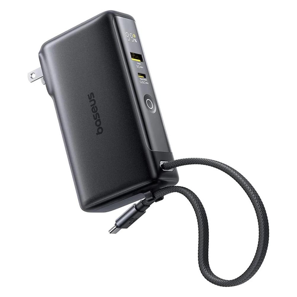 Baseus Powerbank Nomos NT11 Omni US, 10000mAh, 67W, QC + PD, Black (10000 mAh, 67 W) (61310310)