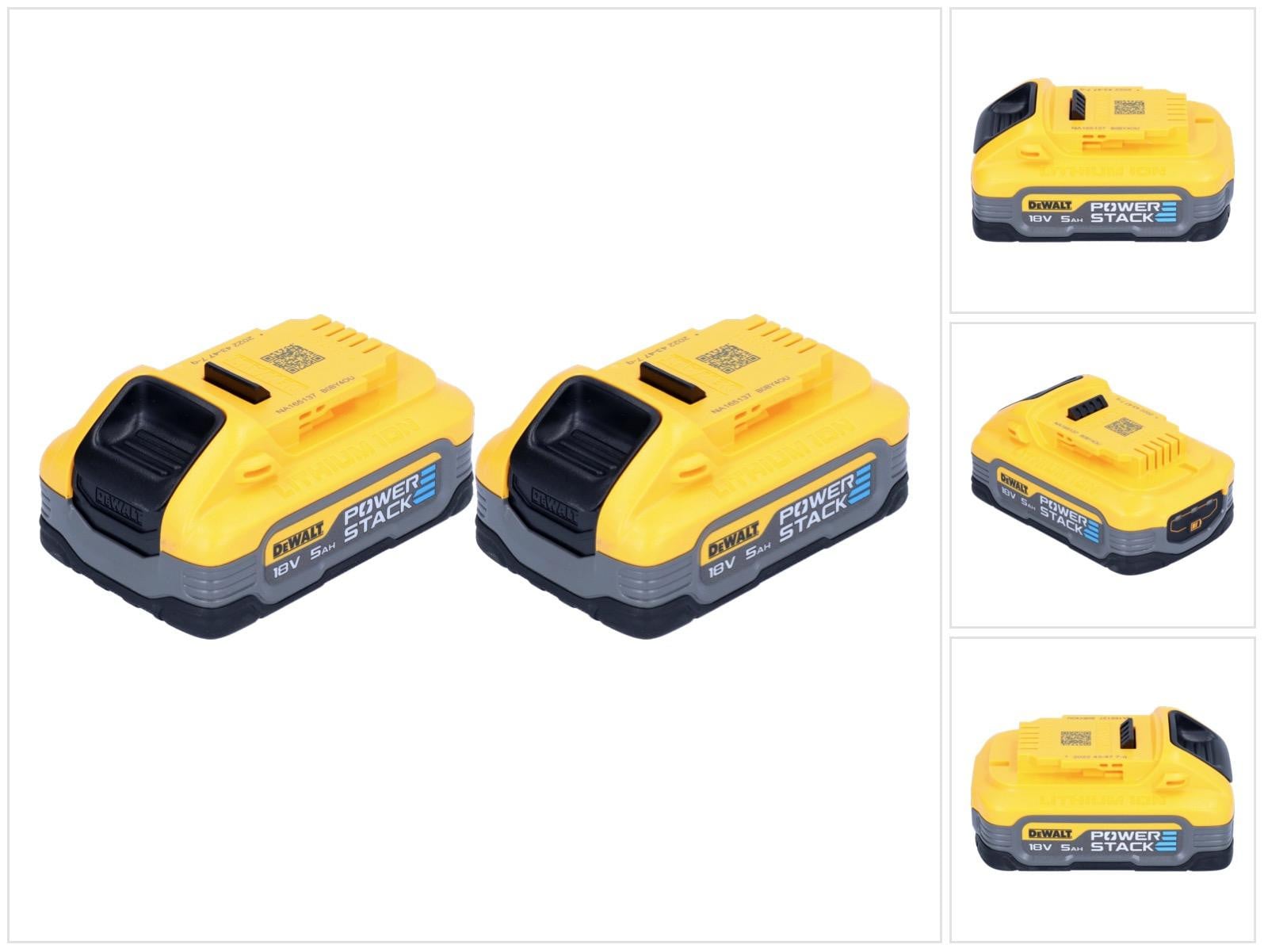 DeWALT Powerstack Accu Set 18V 2x 5,0 Ah DCBP518H2-XJ