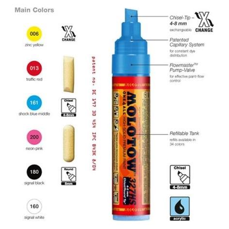 Molotow Filzstift One4all 327HS signal white 160 (1x) (327556)