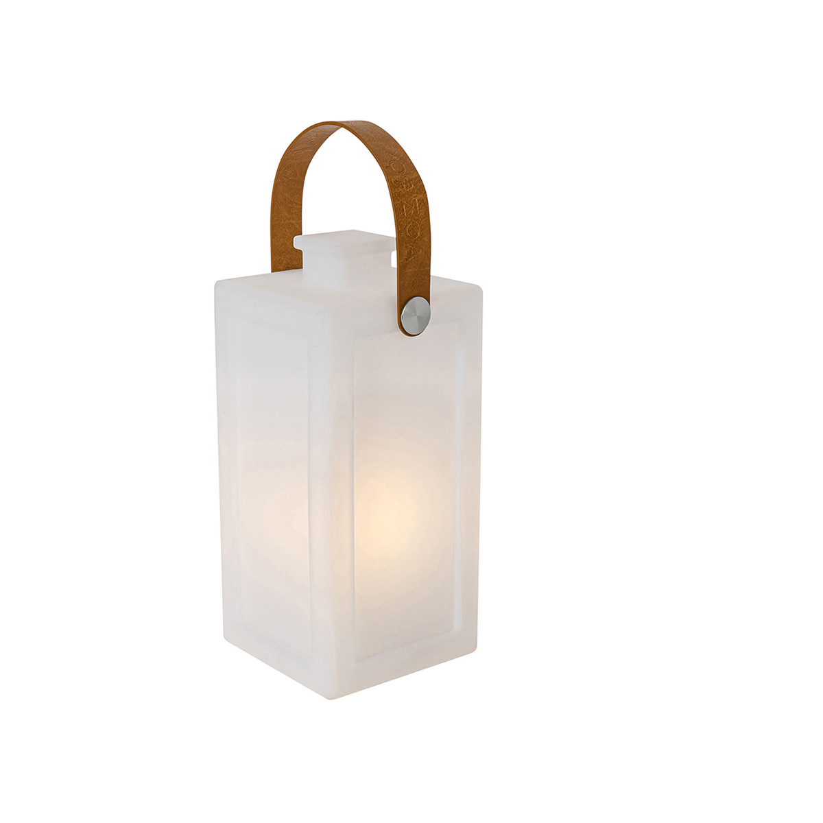 Qazqa Oplaadbare LED Tafellamp met Vlam-effect Wit IP44 Dimbaar
