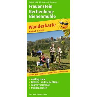 Publicpress Wanderkarte Frauenstein, Rechenberg, Bienenmühle 1:25.000, Sonstige von , KOMPASS Freytag & Berndt, 978-3-89920-633-3