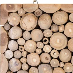 Beliani, Wanddeko, Schmuck Wanddekoration ZWEIG aus Holz