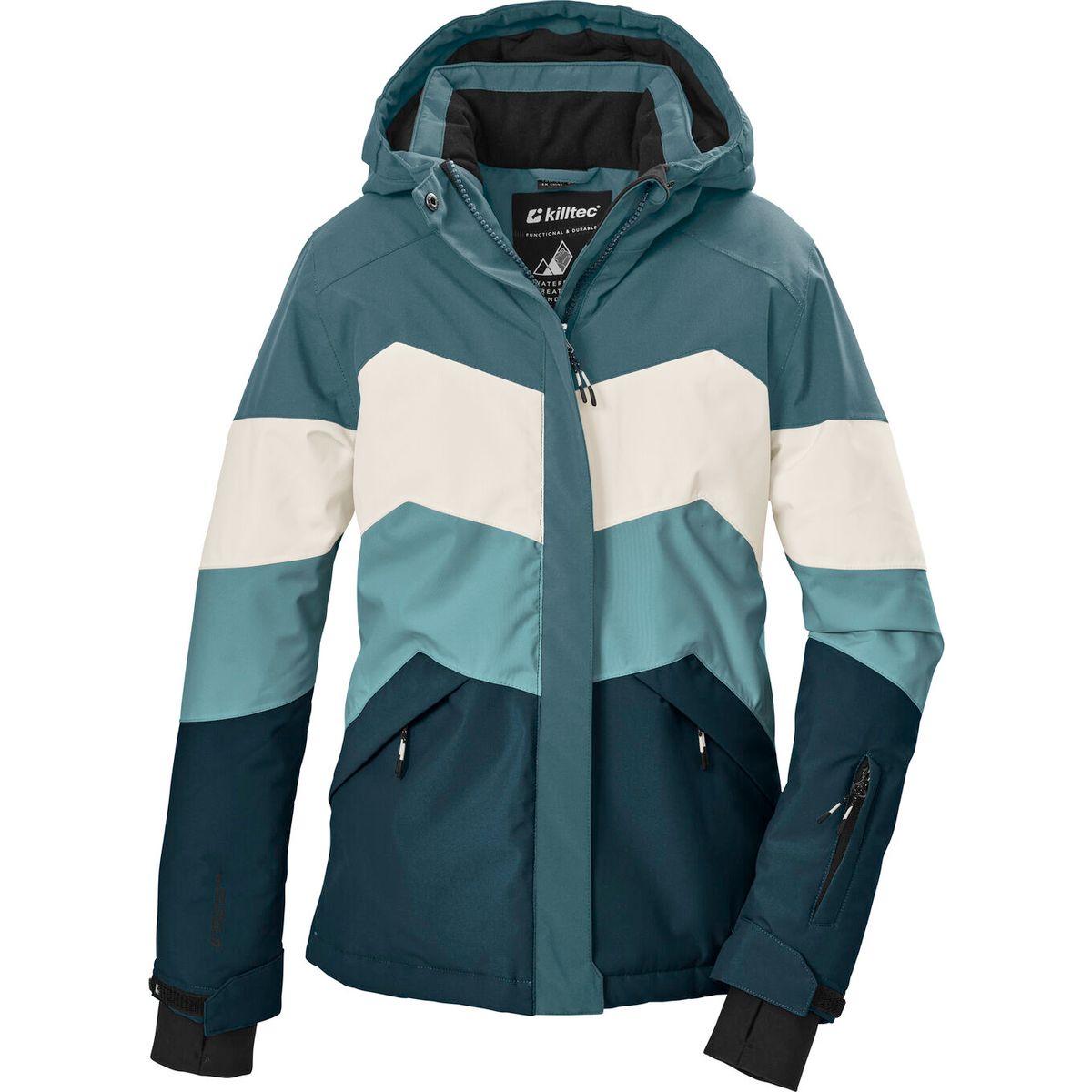 killtec KSW 188 Girls Ski Jacket blaugrün (00729) 164 44781-000-00729-164