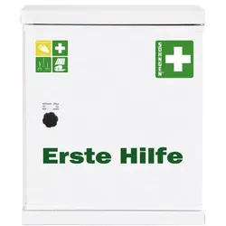ALUDERM Verbandschrank »NovoLine 1 Norm« mit Füllung weiß, 36x42x20 cm