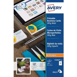 AVERY Zweckform Visitenkarten 185 g/m2 Weiß 25 Blatt à 10 Stück
