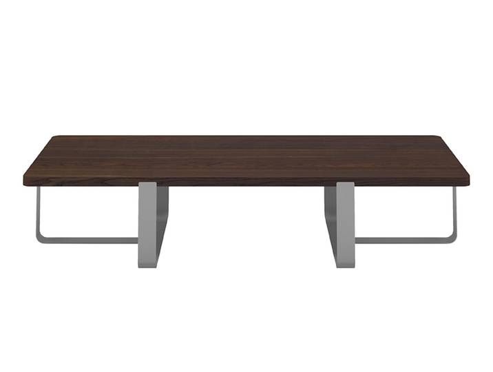 MEME DESIGN table basse INN DOUBLE (Pluie - Chêne fumé et métal)