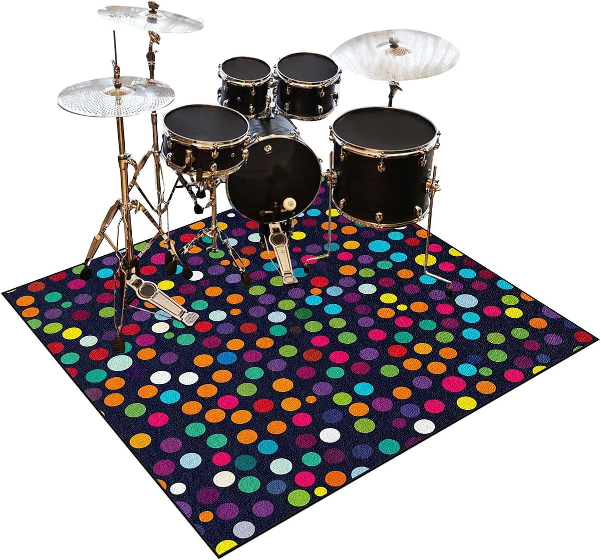 Geluiddichte drummat met antislip rubberen bodem, 200 x 180 cm