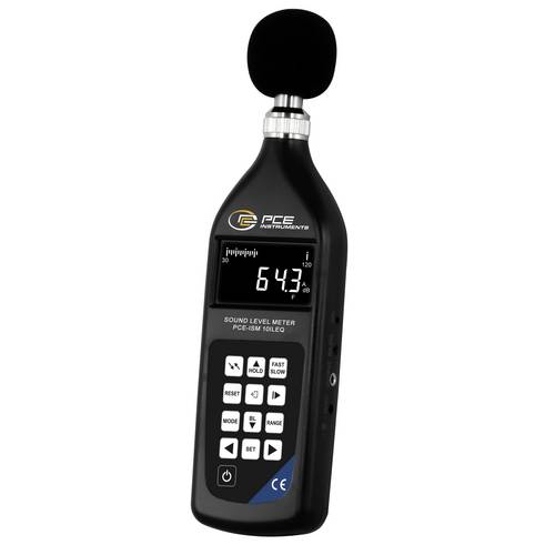 PCE Instruments Impuls Schallmessgerät PCE-ISM 10ILEQ |20...130dB |Auflösung 0,1dB |IEC 61672-1 Klasse II |HOLD MAX LEQ