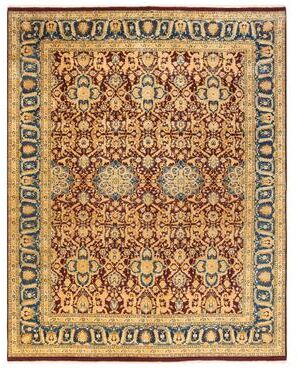 Overton Handknotted Wool Traditional Oriental Red Area Rug - 9' x 12'