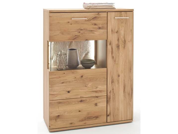 Highboard 2 Santori , Eiche Bianco , LED Beleuchtung