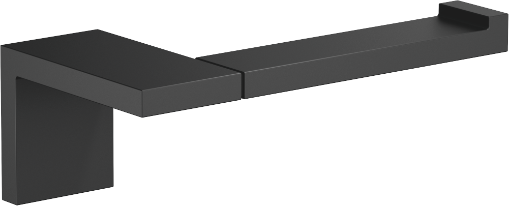 Dornbracht SYMETRICS porte-rouleau de papier 83500980-33 sans couvercle, saillie 90 mm, noir mat