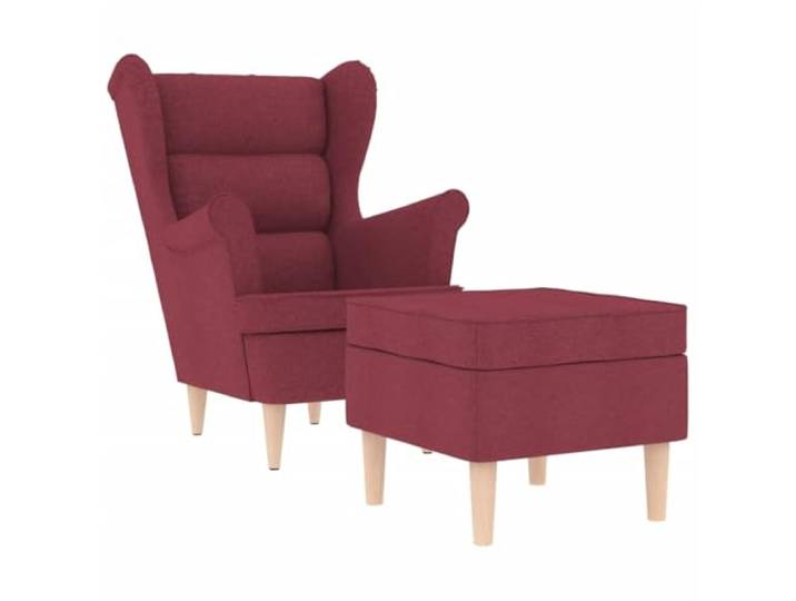 HAQWRDQSG Relaxsessel mit Hocker Polstersessel Fernsehsessel Weinrot Ergonomische Chaiselongue inklusive Fußablage für gemütliche Leseecken im Schlafzimmer, Wohnzimmer oder Büro.