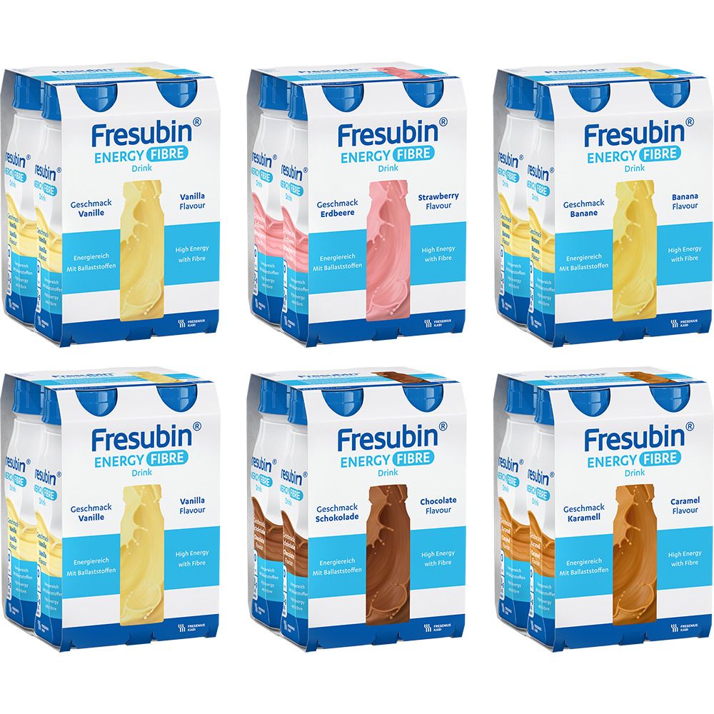 Fresubin Energy Fibre Drink Mischkarton Trinkfl. 24x200 ml Trinknahrung