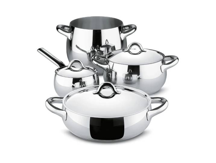 Alessi Mami pannenset 7-delig Roestvrij staal