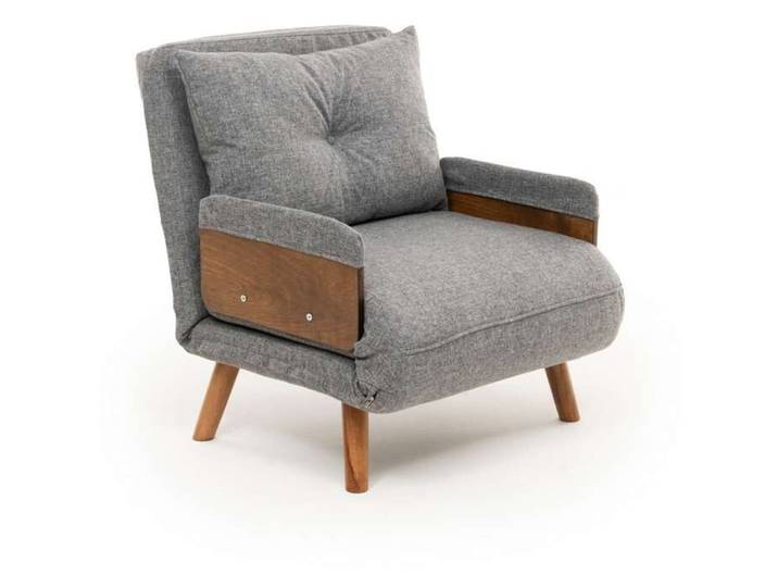 Bettsofa Cosmo Hellgrau Stoff B 77 T 82 cm - Bettsofa