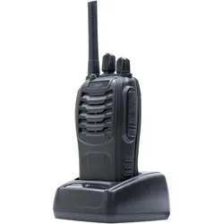 PNI Tragbares Radio PMR R40 PRO, Set mit 2 Stück, 0,5 W, 16 programmierbaren Kanälen, 16 PMR- und 50 (Radio Frequency (RF)), Radio, Schwarz, Orange
