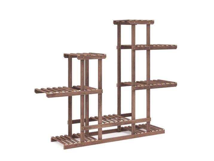 Pflanzenregal Holz 96 x 25 x 96 cm natur