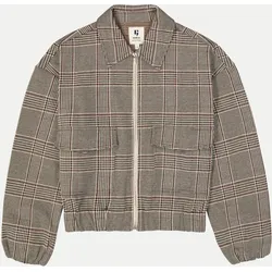 Karierte Blousonjacke Braun L