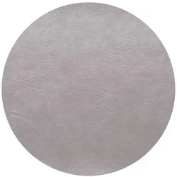 ASA Selection Tischset Vegan Leather Ø 38 cm Polyurethan Silber