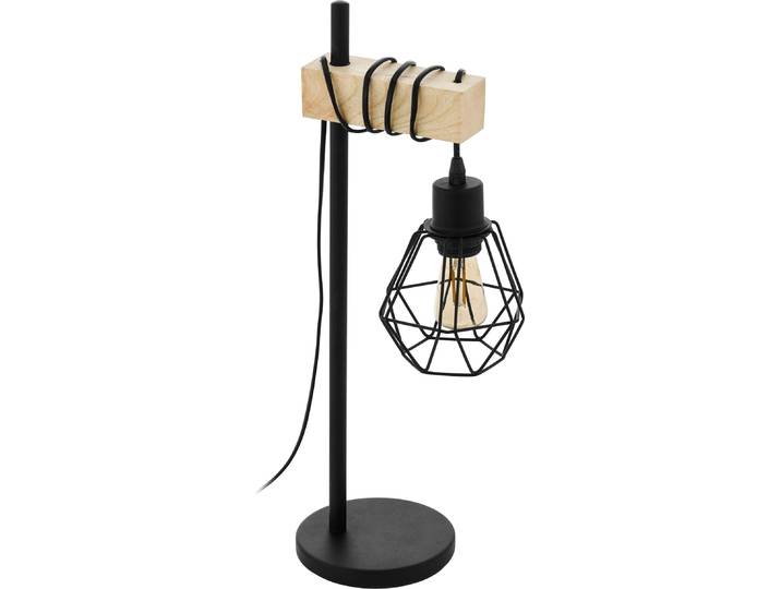 EGLO TOWNSHEND 5\, Noir\, Marron\, Acier\, Bois\, Polyvalent\, Style vintage\, Noir\, IP20