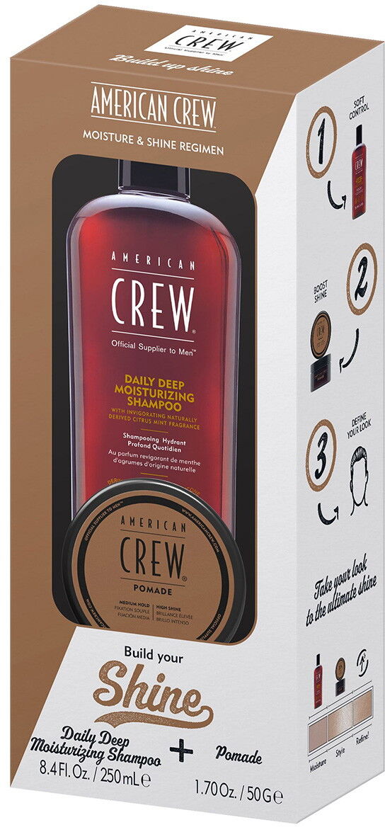 American Crew Shine Set (Pomade 50g + Shampoo 250ml)