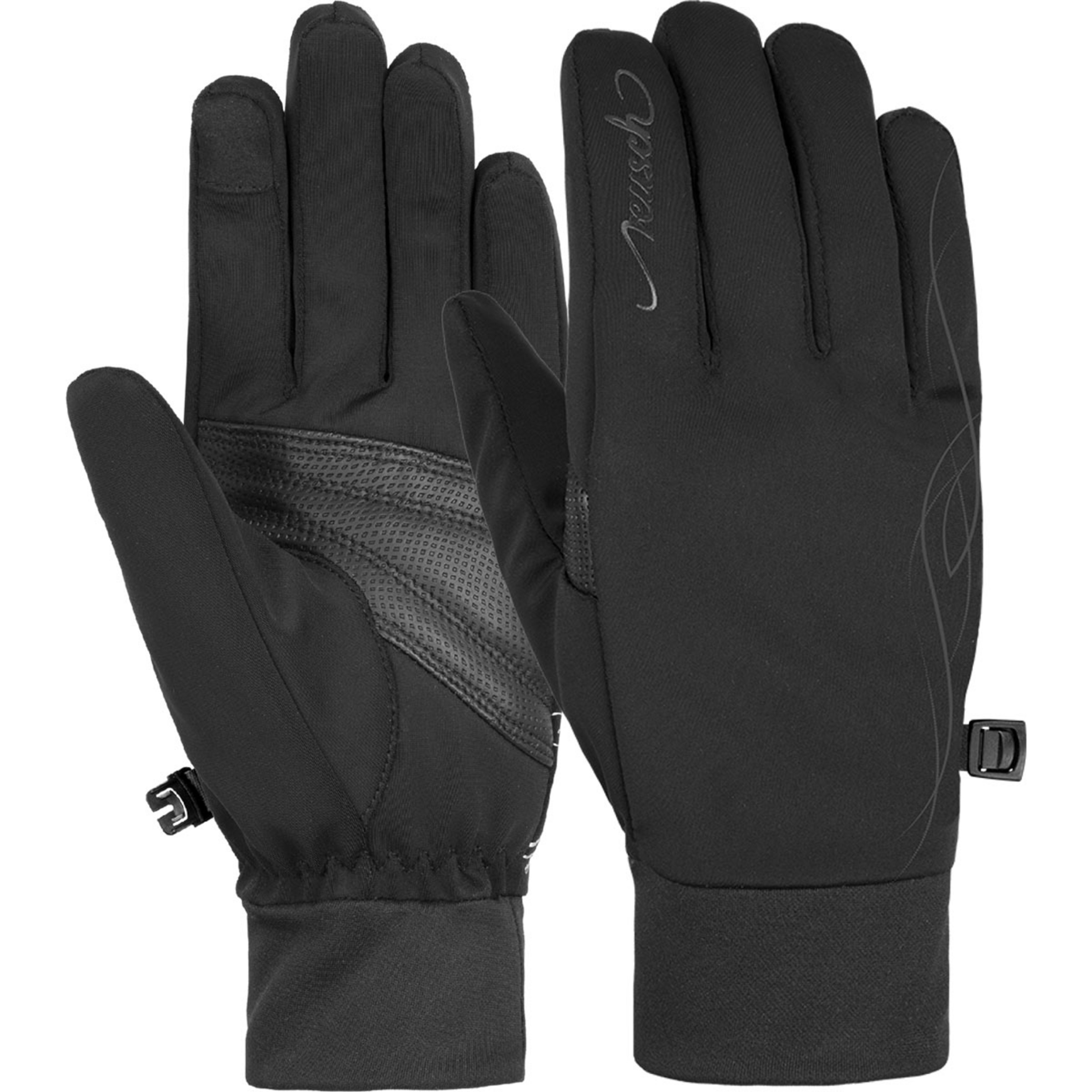 Reusch Saskia Touch-Tec Damen Fingerhandschuhe schwarz Größe 6.5 Trekking Elastisch Wasserabweisend